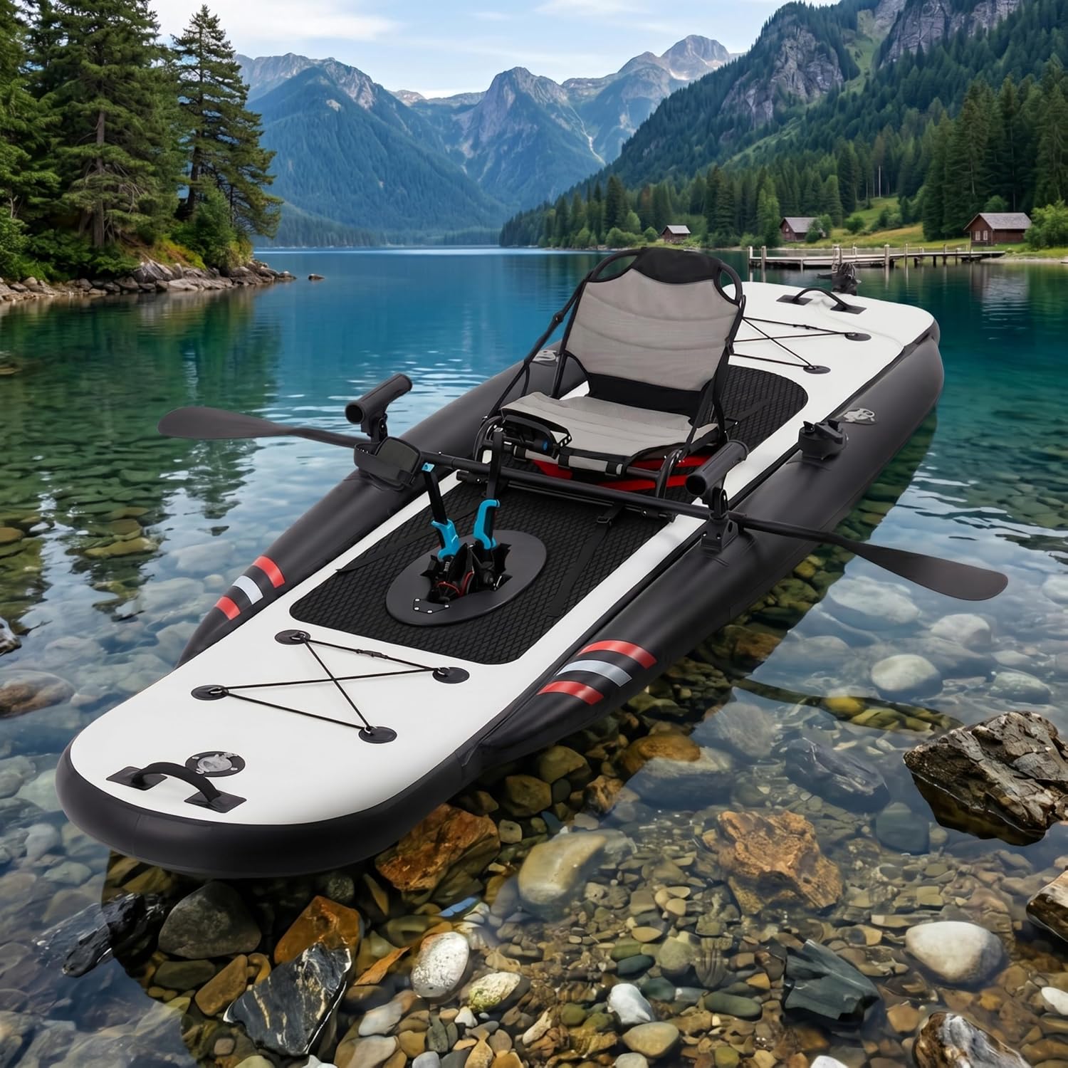 12ft Premium PVC Inflatable Fi - đánh giá và giá Fishing Kayak Seat