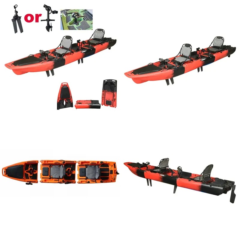 Hot Sale 14FT 2-Person Double  - đánh giá và giá Fishing Kayak Sit On Top