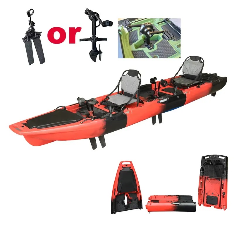 Hot Sale 14FT 2-Person Double  - đánh giá và giá Fishing Kayak Sit On Top