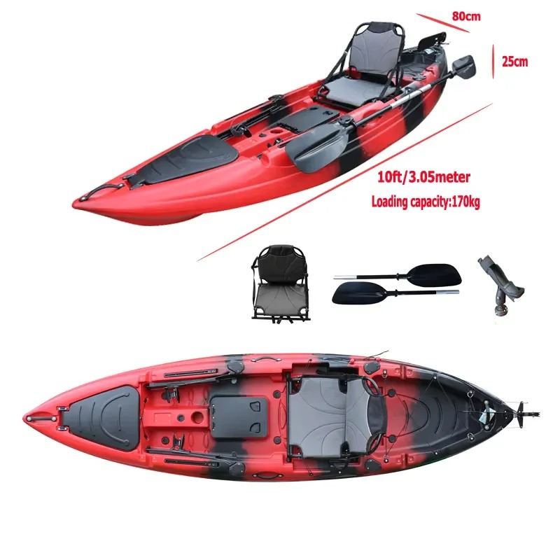 10ft Single Seat Sit on Fishin - đánh giá và giá Fishing Kayak Paddle