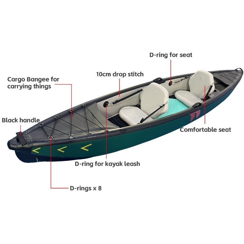 New Design 4.2m Portable Infla - đánh giá và giá Fishing Kayak Inflatable