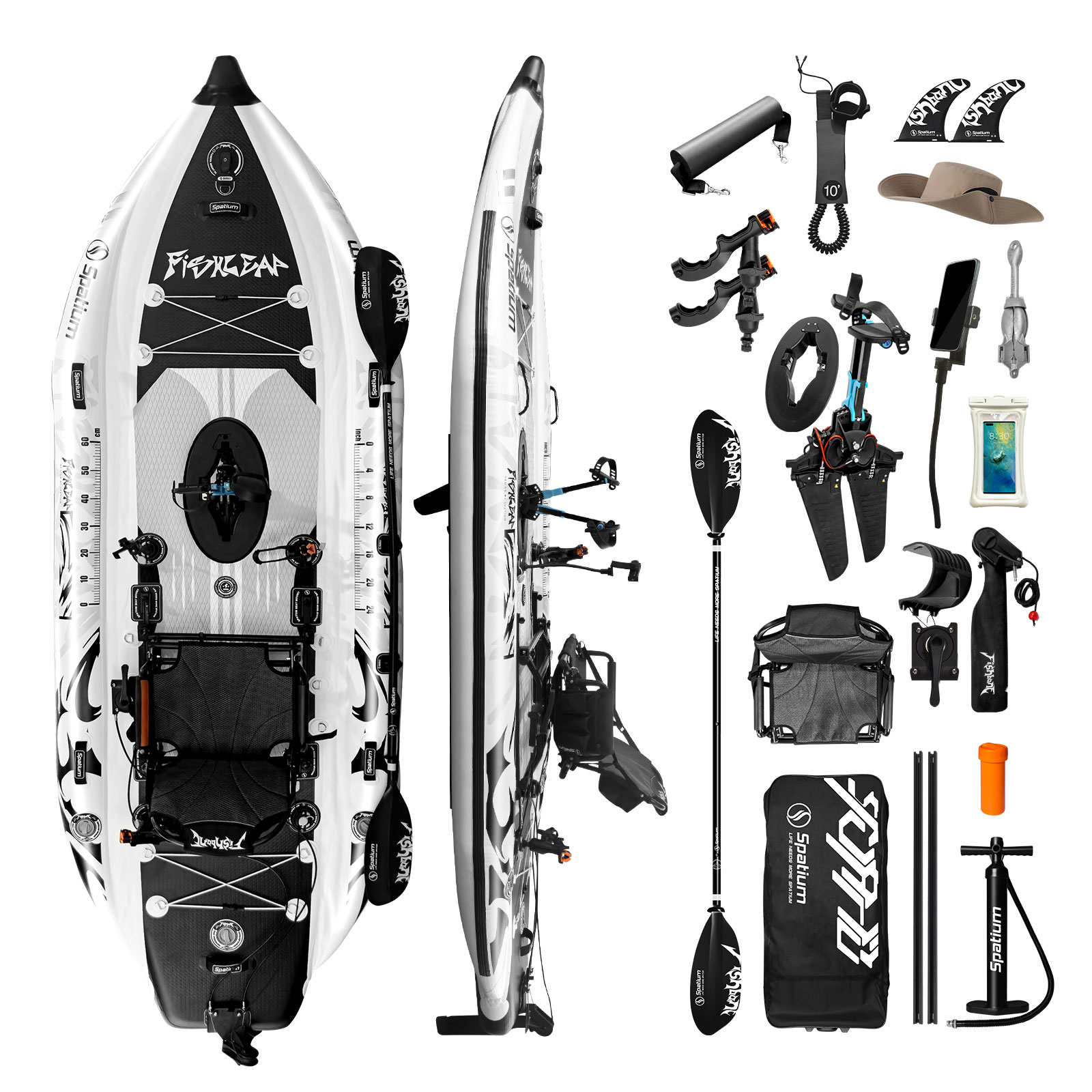 Spatium 11.5ft Flipper Pedal D - đánh giá và giá Fishing Kayak Seat