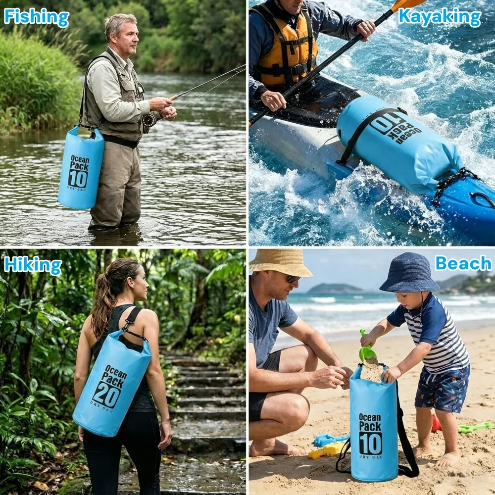 500D Waterproof Dry Bag Floati - đánh giá và giá Fishing Kayak Storage Bag