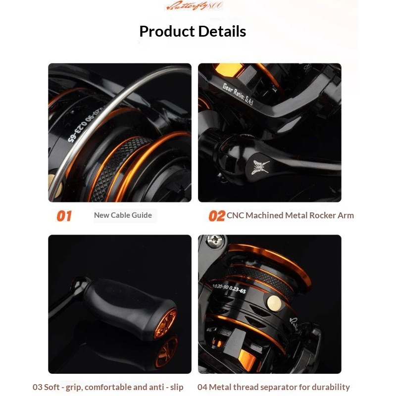 Butterfly Spinning Reel 800 Si - đánh giá và giá Abu Garcia Reel Revo